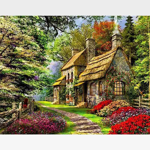 Dream Cottage Life Paint-By-Numbers Kit