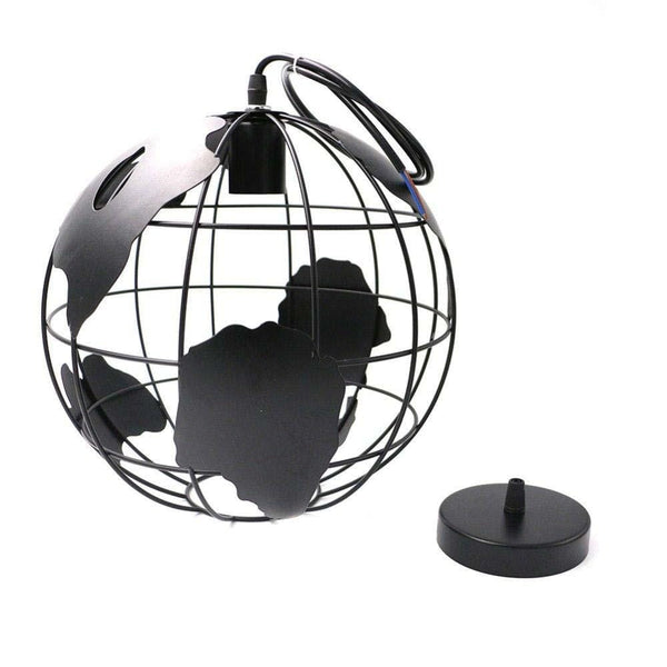 World Map Globe Pendant Light
