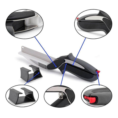 EasyCut™ 2-in-1 Knife and Built-in Cutting Board Food Chopper