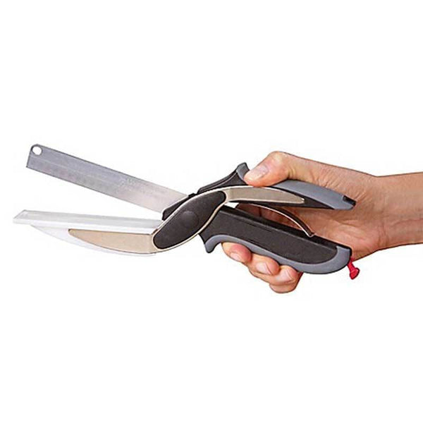 EasyCut™ 2-in-1 Knife and Built-in Cutting Board Food Chopper