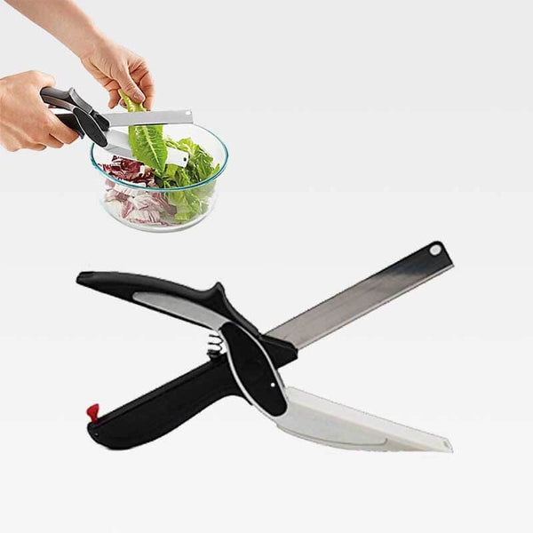 EasyCut™ 2-in-1 Knife and Built-in Cutting Board Food Chopper