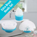 ScrubberPro™ 3-in-1 Electric Spin Cordless Rechargeable Scrubber Extra Brush Heads Set (3 Pieces) / US Plug