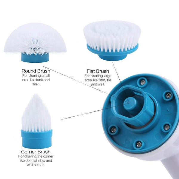 ScrubberPro™ 3-in-1 Electric Spin Cordless Rechargeable Scrubber