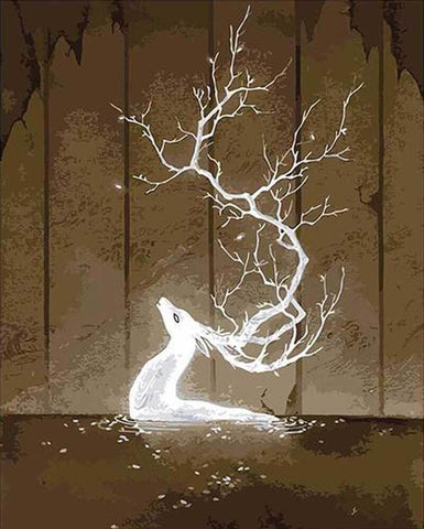 Picarts™ Fantasy Deer Paint-By-Numbers Kit