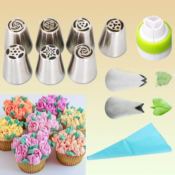 BakeAid™ Original Flower Russian Icing Piping Tip Sets