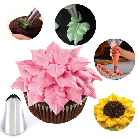 Christmas Russian Piping Tips Set - 13PCS Stainless Steel Frosting Nozzles For Cake & Cupcake Decorating