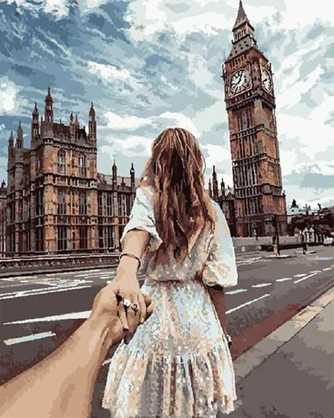 Picarts™ Follow Me To London Paint-By-Numbers Kit