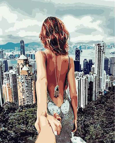 Picarts™ Follow Me To New York Paint-By-Numbers Kit