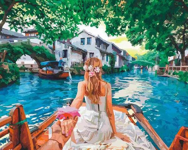 Picarts™ Follow Me To The Lakeside Paint-By-Numbers Kit