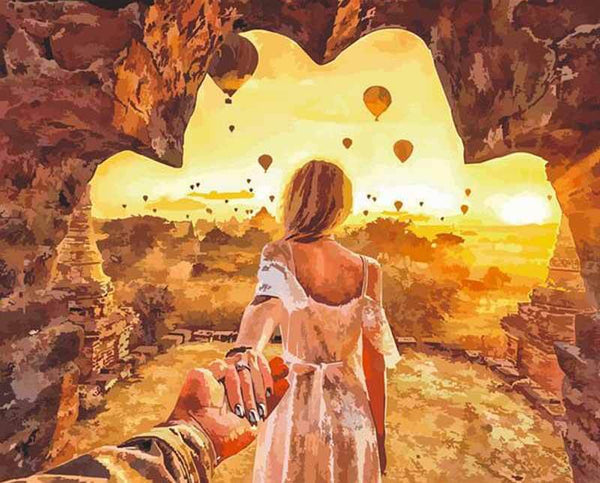 Picarts™ Follow Me To Top Of The World Paint-By-Numbers Kit