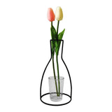 Minimalist Exposed Wire Vase Hourglass