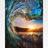 The Great Wave Sunset Paint-By-Numbers Kit