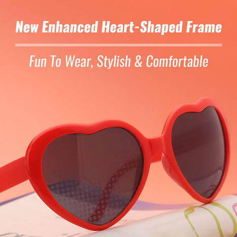 HaloHearts™ Magical Heart Diffraction Special Effect Glasses