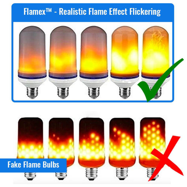 Flamex™ Realistic Flame Flickering Effect Light (Enhanced - Festive Edition)