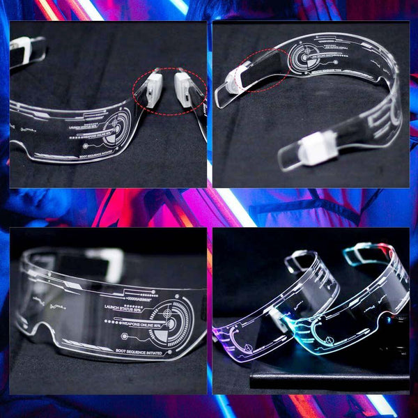 Futura™ Luminous Futuristic Multicolor LED Glasses