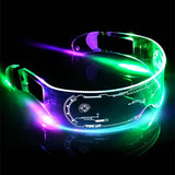 Futura™ Luminous Futuristic Multicolor LED Glasses Ultimate Edition (7 Solid Light Color Modes + Multiple Gradient Lighting Effects)