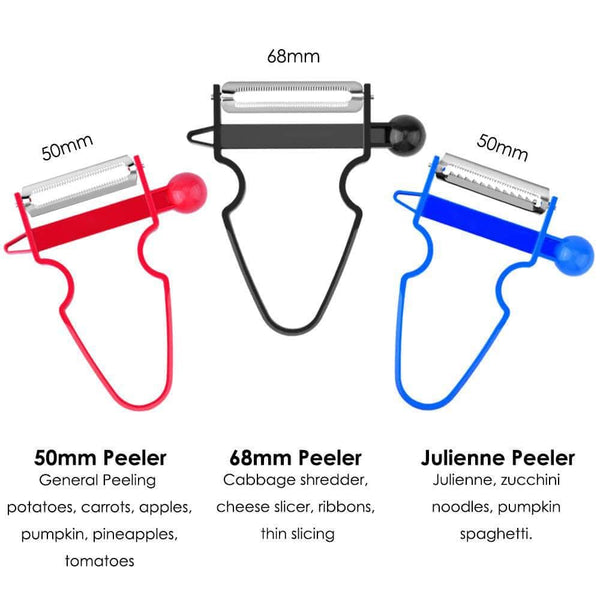 GreenMagic™ Trio Vegetable Peeler Cutter Shredder Set (3 Pcs)
