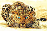 Magnificent Leopard Paint-By-Numbers Kit