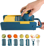 VeggiMagic™ All-In-One Cutter Chopper Slicer & Grater With Enhanced Safe Hand Guard (With Free Peeler Gift)