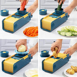 VeggiMagic™ All-In-One Cutter Chopper Slicer & Grater With Enhanced Safe Hand Guard (With Free Peeler Gift)