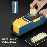 VeggiMagic™ All-In-One Cutter Chopper Slicer & Grater With Enhanced Safe Hand Guard (With Free Peeler Gift)