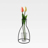 Minimalist Exposed Wire Vase Geometric Bud