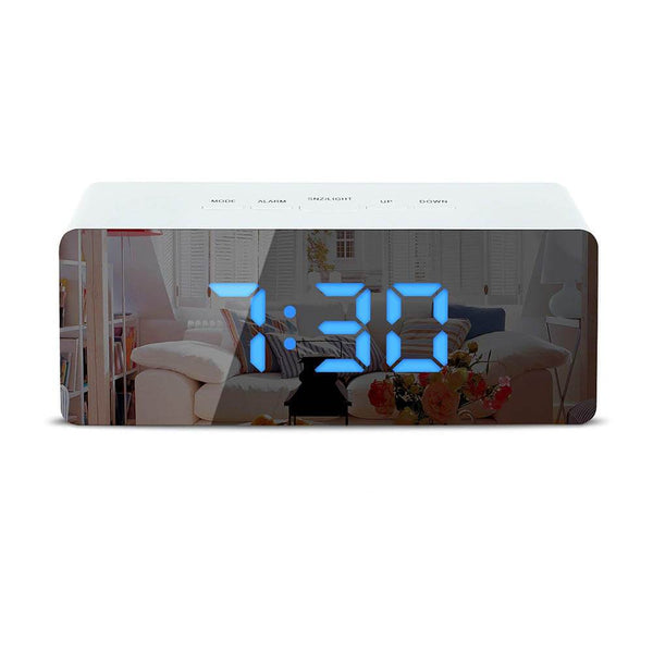 Lumina™ 3-In-1 LED Mirror Alarm Clock