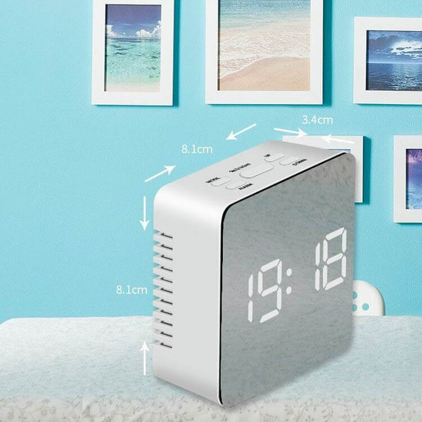 Lumina™ 3-In-1 LED Mirror Alarm Clock