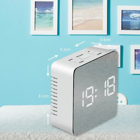 Lumina™ 3-In-1 LED Mirror Alarm Clock