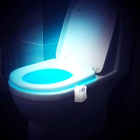3-in-1 Toilet Bowl Night Light LED Anti-Mold UV Disinfecting & Air