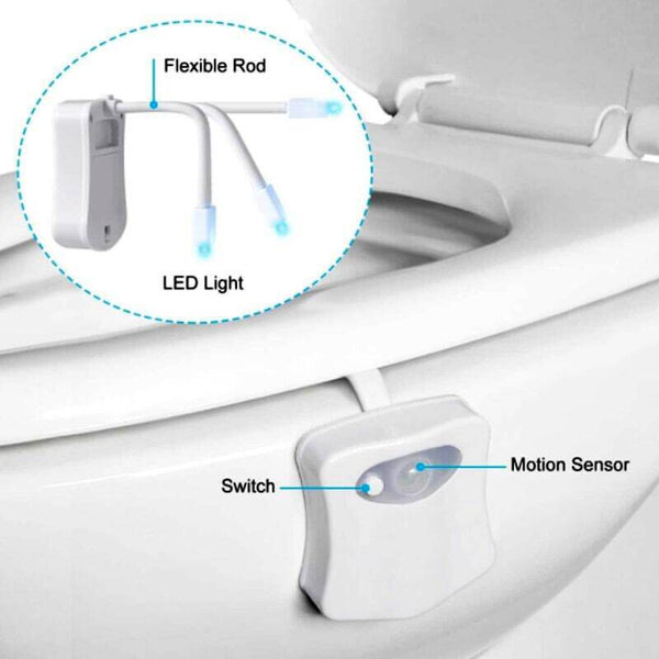 UVGlow™ 3-in-1 Toilet Bowl Night Light With Anti-Mold LED & Air Freshener  (Upgraded)