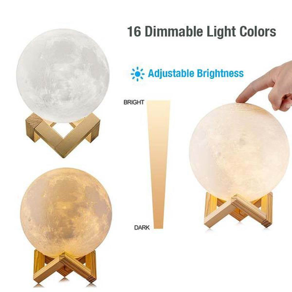 Multi-Color Moon Lamp