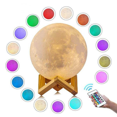 Multi-Color Moon Lamp