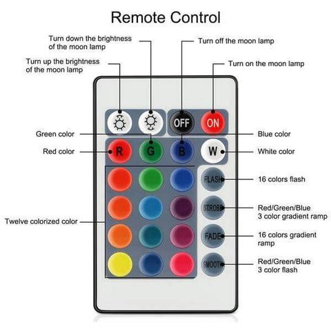 Multi-Color Moon Lamp