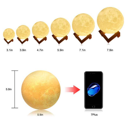 10 cm moon lamp store