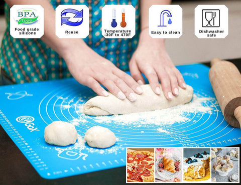 Nonstick Rollable Pastry Mat With Measurements