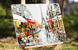 Paris Street Rainy Day Paint-By-Numbers Kit
