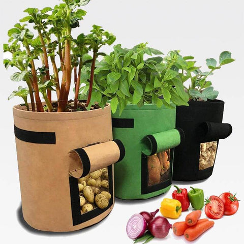 2 Pack!! 10 Gallon Premium Vegetable Grow Bags, Garden Vegetables Planter  Aeration Pot Box - Garden Items, Facebook Marketplace