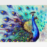 Proud Peacock Paint-By-Numbers Kit