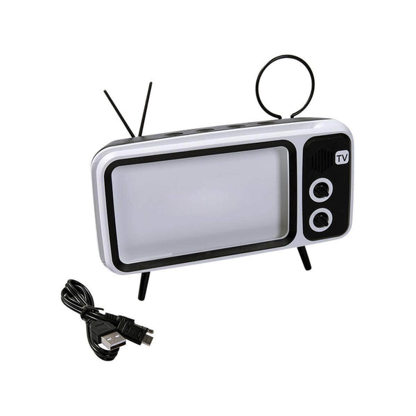 2-in-1 Retro TV Bluetooth Speaker & Phone Holder