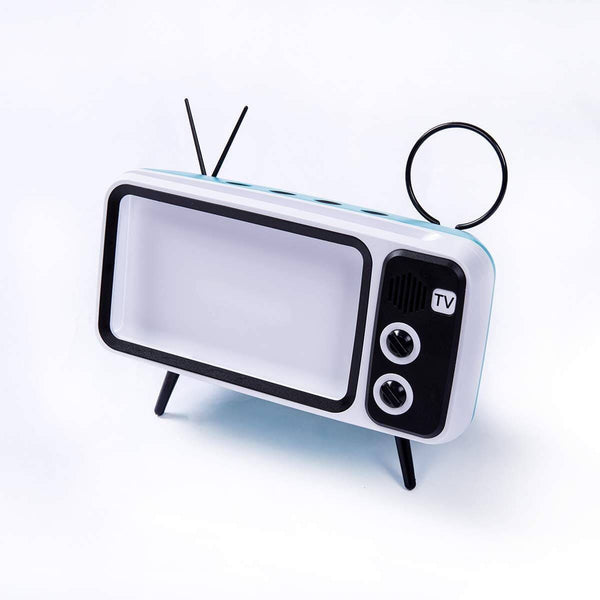 2-in-1 Retro TV Bluetooth Speaker & Phone Holder