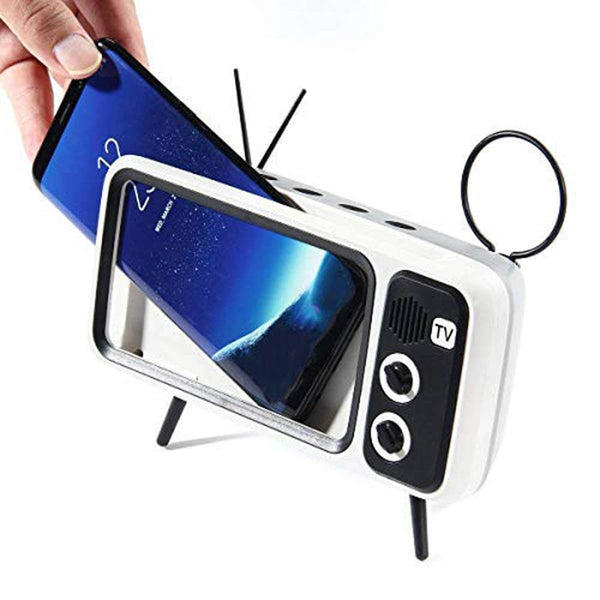 2-in-1 Retro TV Bluetooth Speaker & Phone Holder