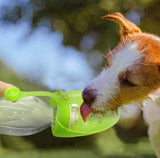 HydroLeaf™ Reversible Portable Pet Water Bottle Green