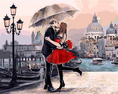 Picarts™ Romance In Venice Paint-By-Numbers Kit