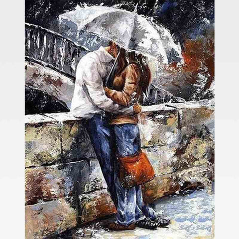 Romantic Couple Paint-By-Numbers Kit