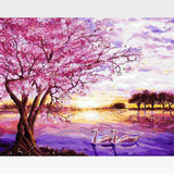 Sakura Cherry Blossoms Paint-By-Numbers Kit
