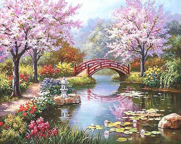 Picarts™ Sakura Dreams Paint-By-Numbers Kit