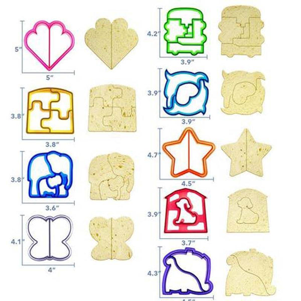 Lunch Punch Sandwich Cutter Set (9 Pcs)