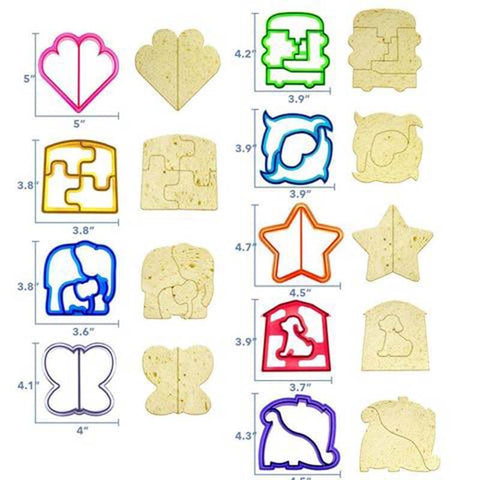 Lunch Punch Sandwich Cutter Set (9 Pcs)