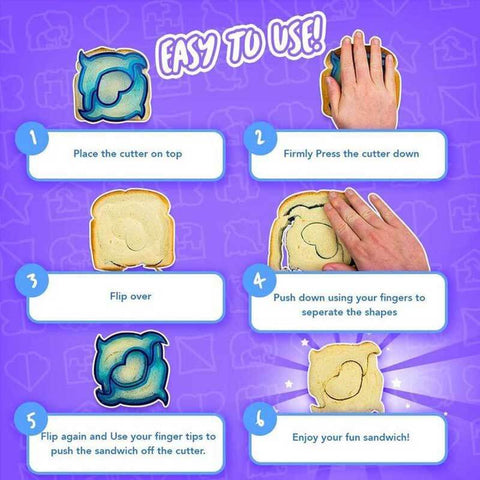 Lunch Punch Sandwich Cutter Set (9 Pcs)